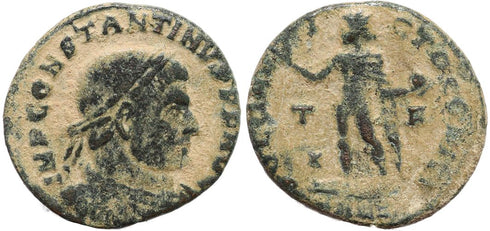 Ancient Roman coin of Constantine I - SOLI INVICTO COMITI