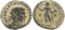 Ancient Roman coin of Constantine I - SOLI INVICTO COMITI