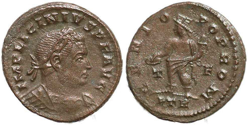 Roman coin of Licinius I - GENIO POP ROM - Treveri Mint