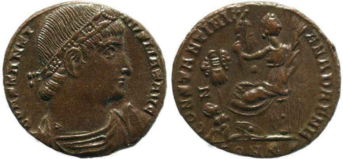 Ancient Roman coin of Constantine I - CONSTANTINIANA DAFNE - Constantinople