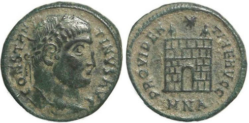 Roman coin of Constantine I - PROVIDENTIAE AVGG - Nicomedia Mint