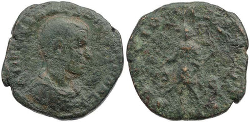 Ancient Roman coin of Herennius Etruscus - Son of Trajan Decius 251AD AE sestertius - RARE