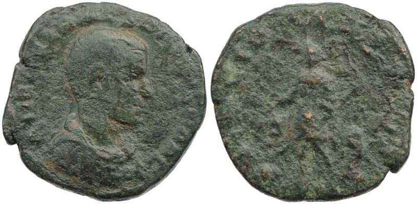 Large Ancient Roman coin of Herennius Etruscus - Son of Trajan Decius 251AD AE sestertius - RARE