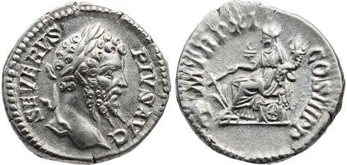 Septimius Severus 193-211 AD AR Denarius - PM TR P XI COS III PP