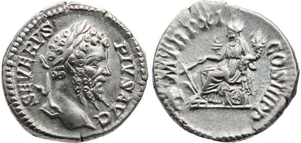 Septimius Severus 193-211 AD AR Denarius - PM TR P XI COS III PP