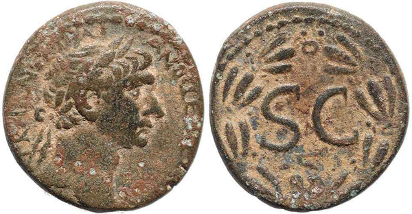 Ancient Roman coin of of the Emperor Trajan minted in Antioch