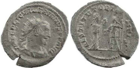 Valerian I silver antoninianus - RESTITVT ORIENTIS