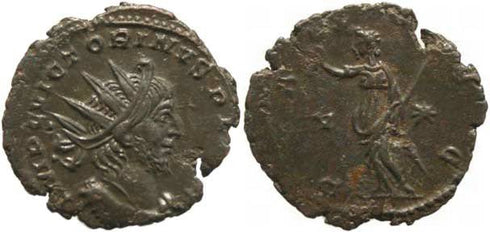 Victorinus 268-270AD antoninianus - PAX AVG