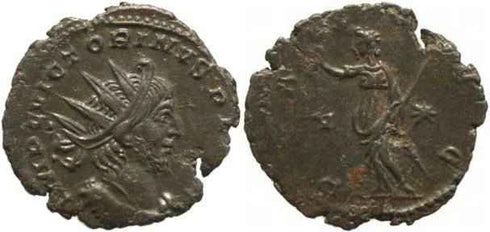 Victorinus 268-270AD antoninianus - PAX AVG