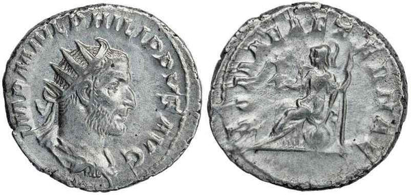 Philip I 'the Arab' silver antoninianus - ROMAE AETERNAE