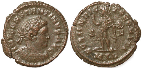 Roman coin of Constantine I - SOLI INVICTO COMITI - London