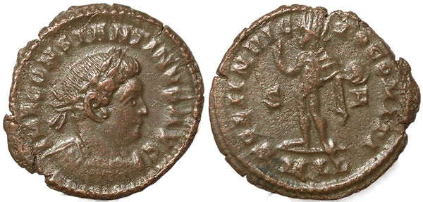 Roman coin of Constantine I - SOLI INVICTO COMITI - London