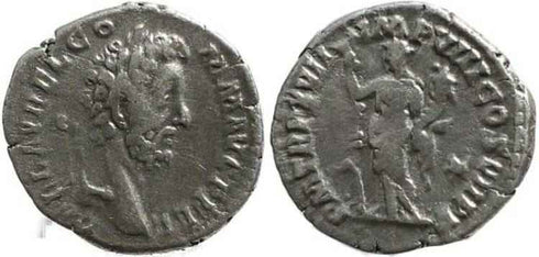 Commodus denarius - PM TR P XVII IMP VIII COS VII P P - Minted 191-192 AD; RSC 583a; RIC 233