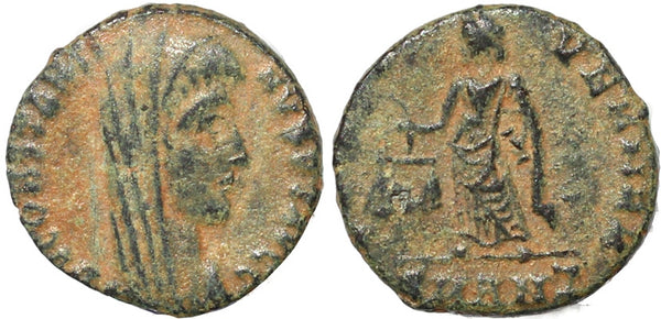 Scarce Roman coin of Constantine I struck by Constantius II - IVST VEN MEM - Antioch