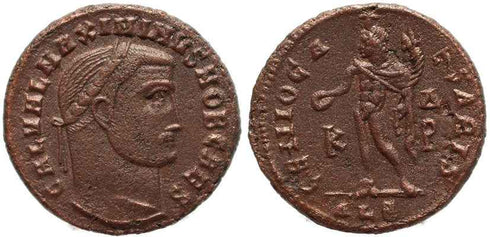 Roman coin of Maximinus II Ae follis - Alexandria Mint