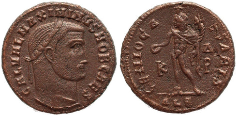 Roman coin of Maximinus II Ae follis - Alexandria Mint