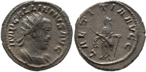 Gallienus silver antoninianus - LAETITIA AVGG