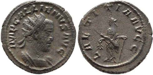 Gallienus silver antoninianus - LAETITIA AVGG