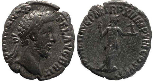 Commodus AR denarius - NOBILIT AVG P M TR P XII IMP VIII COS V P P - Rare