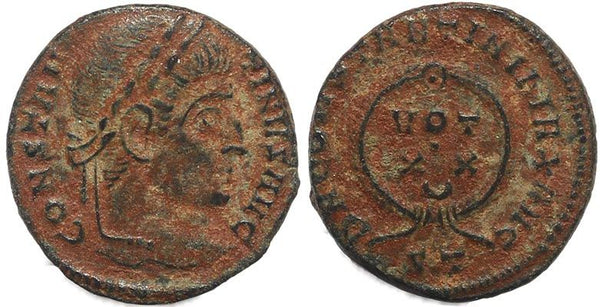 Roman coin Constantine I - DN CONSTANTINI MAX AVG - Ticinum