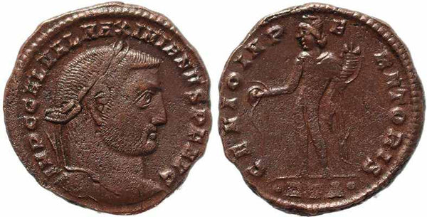 Roman coin of Galerius Ae follis - GENIO IMPERATORIS - Heraclea