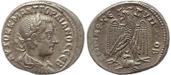 Roman Provincial coin of Gordian III AR silver Tetradrachm of Antioch
