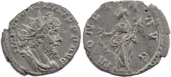 Postumus silvered antoninianus - MONETA AVG