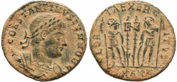 Roman coin of Constantine II 337-340AD Antioch mint