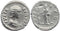 Ancient Roman coin of Julia Domna AR silver denarius - PIETAS AVGG
