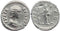 Ancient Roman coin of Julia Domna AR silver denarius - PIETAS AVGG