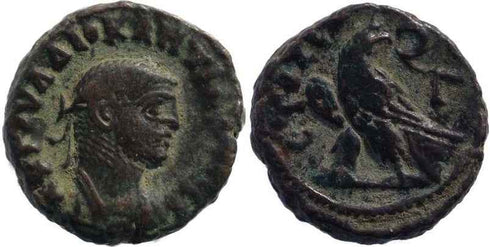Diocletian Potin Tetradrachm minted in Alexandria, Egypt - Year 3, 286-287AD