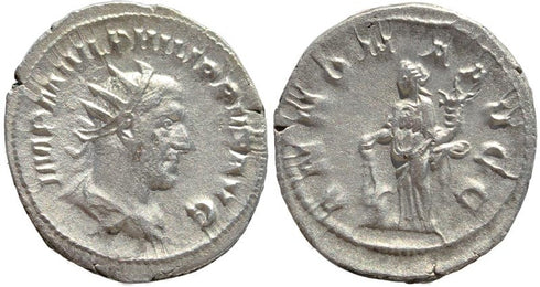 Philip I AR silver antoninianus - ANNONA AVGG
