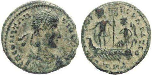 Ancient Roman coin of Constantius II - Double Centenionalis - 6.23 grams