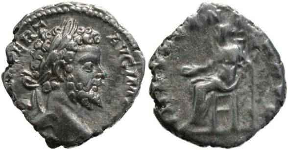 Septimius Severus 193-211AD denarius Indulgentia - Scarce