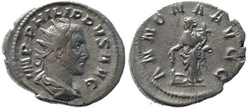 Philip I 'the Arab' silver antoninianus - ANNONA AVGG