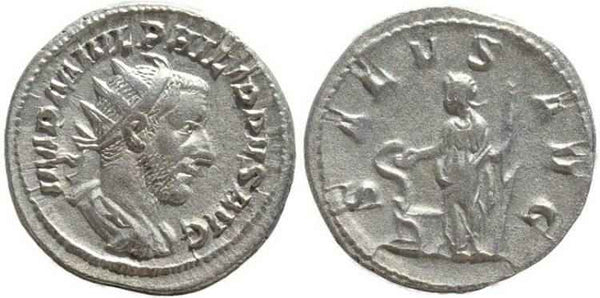 Philip I AR silver antoninianus - SALVS AVG