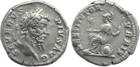 Septimius Severus AR silver denarius - RESTITVTOR VRBIS