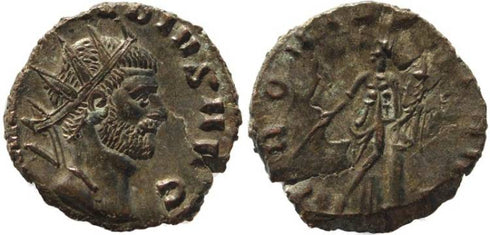 Claudius II silvered antoninianus - PROVIDENT AVG