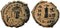 Byzantine coin of Maurice Tiberius AE Decanummium - Antioch - Year 17