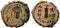 Byzantine coin of Maurice Tiberius AE Decanummium - Antioch - Year 17