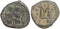 Byzantine Empire - Justin II & Sophia AE follis - Constantinople - Year X