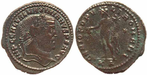 Roman coin of Galerius Ae large follis - GENIO POPVLI ROMANI - Nicomedia