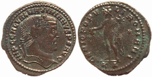 Roman coin of Galerius Ae large follis - GENIO POPVLI ROMANI - Nicomedia