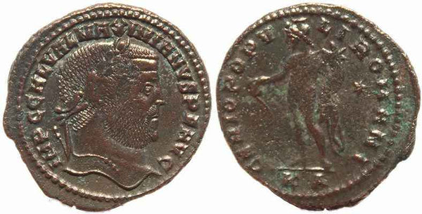 Roman coin of Galerius Ae large follis - GENIO POPVLI ROMANI - Nicomedia
