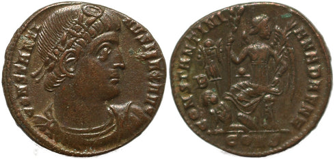 Roman coin of Constantine I - CONSTANTINIANA DAFNE - Constantinople