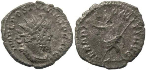 Postumus AR antoninianus - SERAPI COMITI AVG, Serapis standing