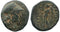 Ancient Greek coin with Athena