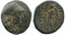 Ancient Greek coin with Athena