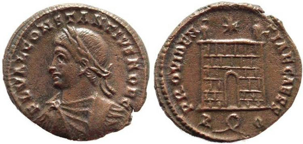 Constantius II AE Follis - PROVIDENTIAE CAESS - Rome Mint