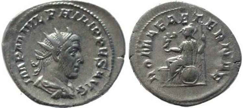 Philip I silver antoninianus - ROMAE AETERNAE